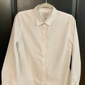J Crew Stretch Perfect Shirt, Size Large